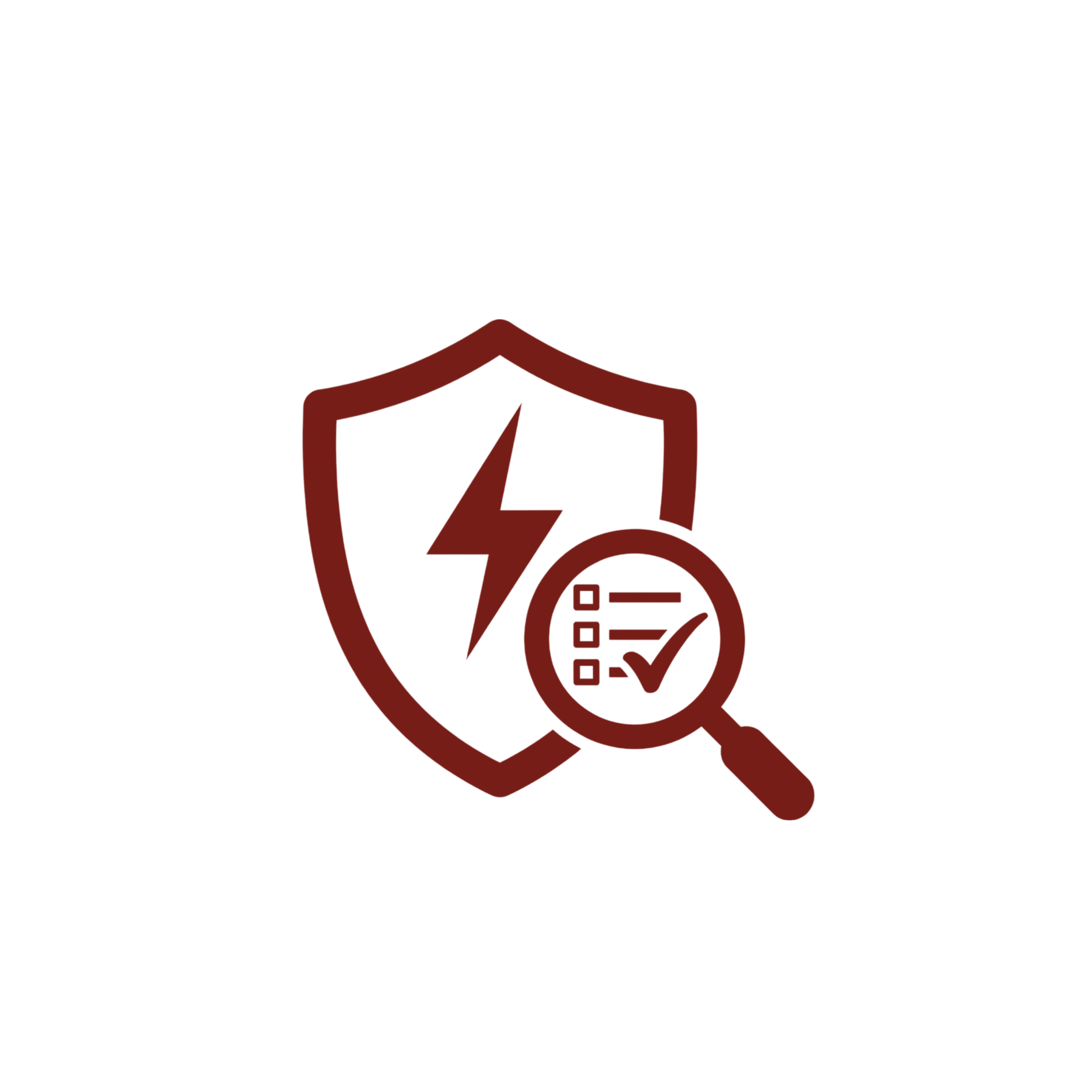 Engineer inspecting office distribution board