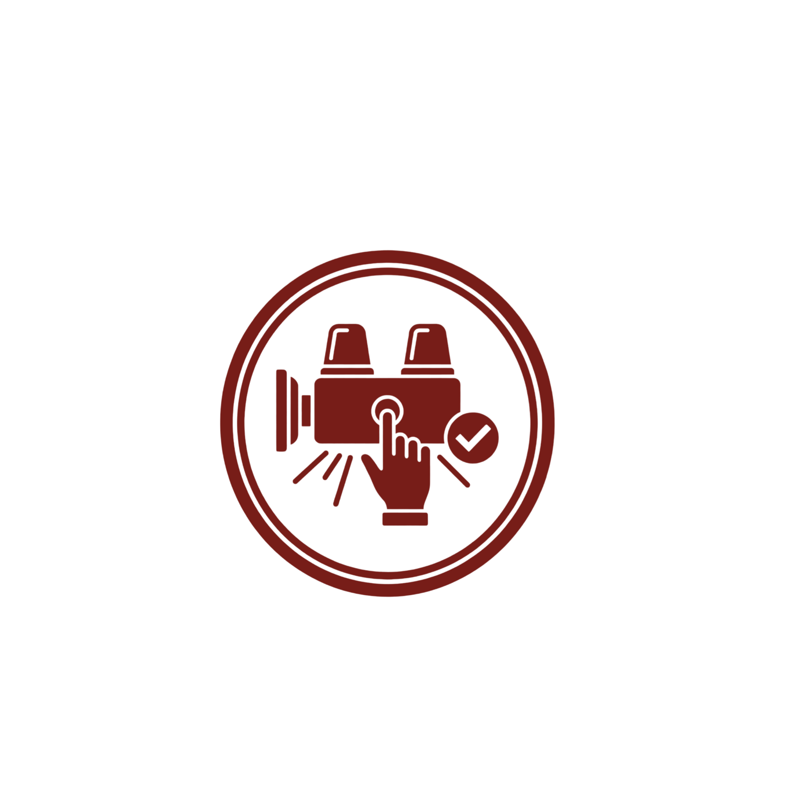 Electrician testing emergency light system