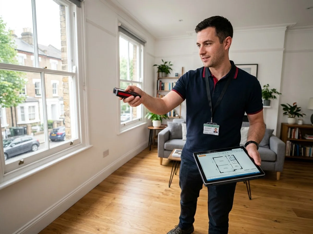 CertiVest London accredited domestic energy assessor conducting property inspection for Domestic EPC London Energy Performance Certificate