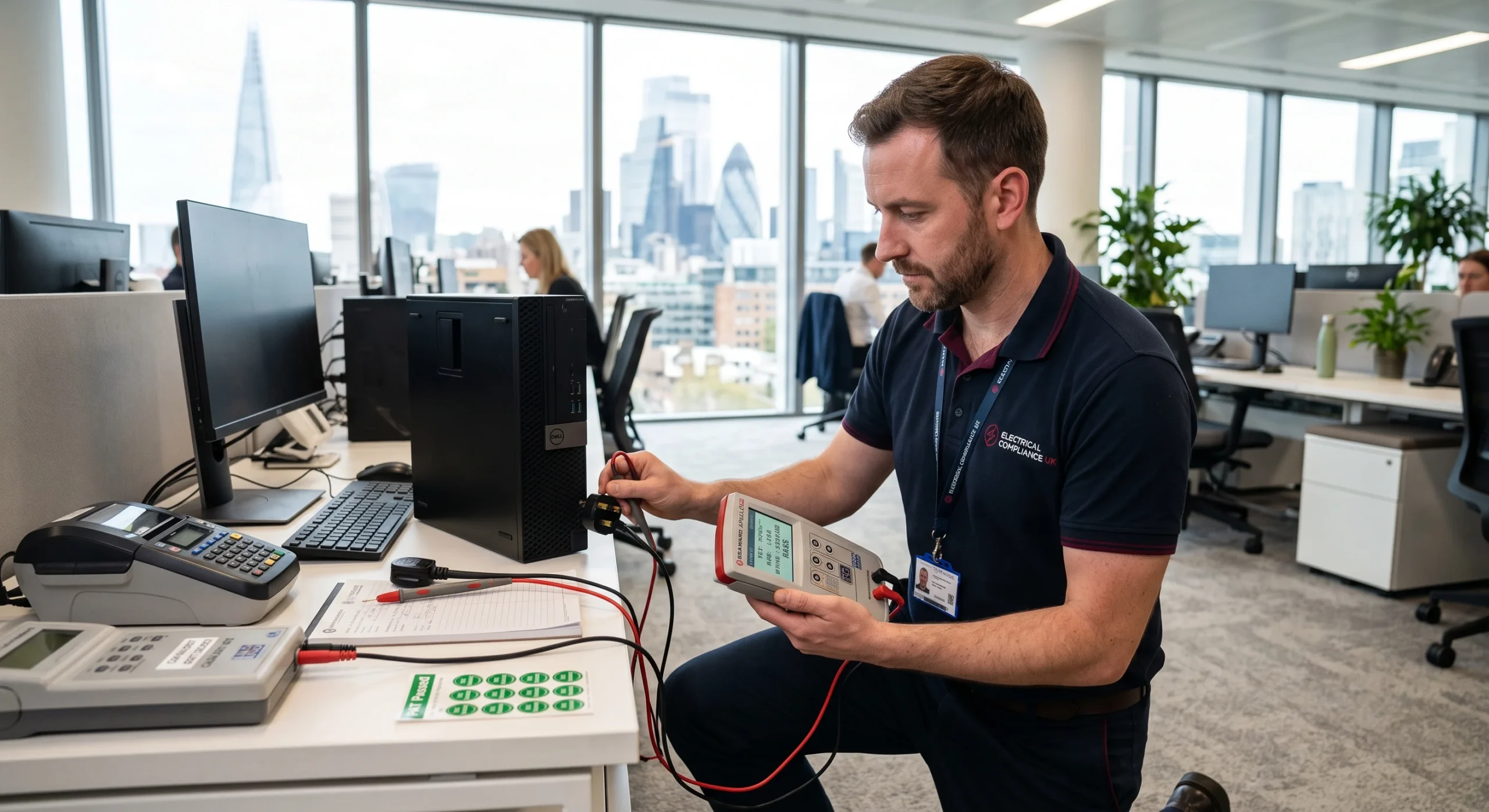 PAT Testing London - Certified Engineer Inspecting Commercial Electrical Appliances